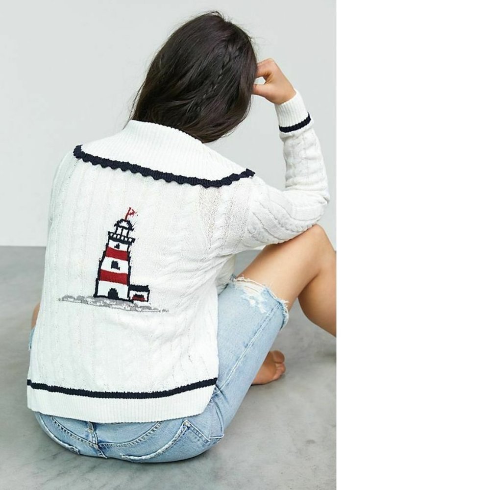 Anthropologie Maeve Lighthouse Cardigan